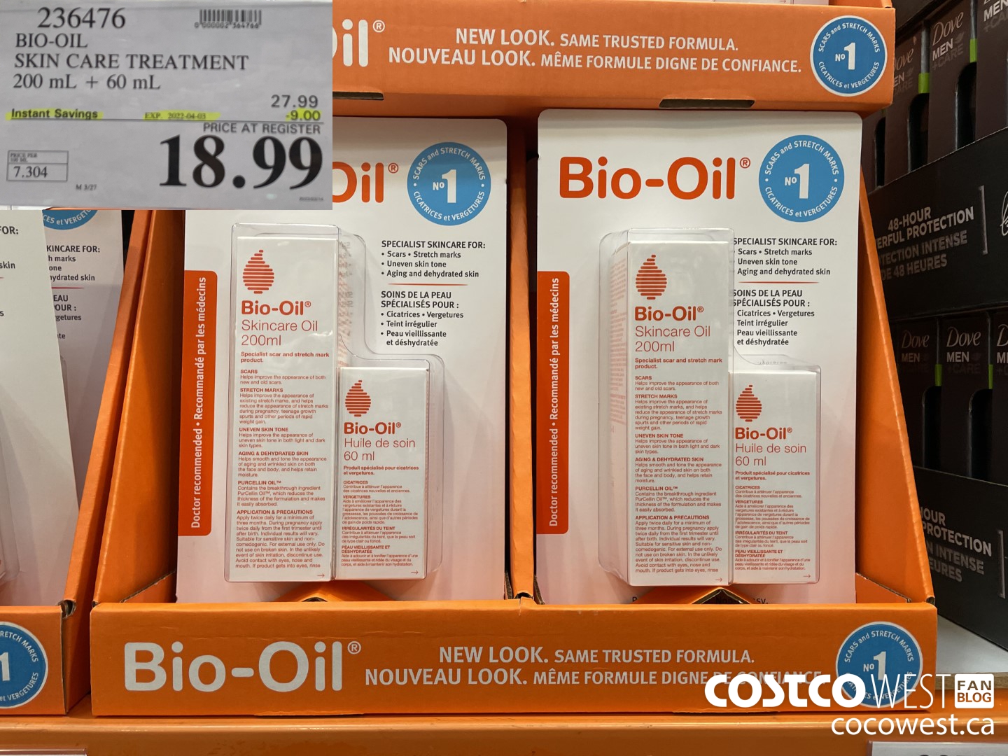 236476 BIO-OIL SKIN CARE TREATMENT 200 mL + 60 mL ($9.00 INSTANT SAVINGS EXPIRES ON 2022-04-03) $18.99