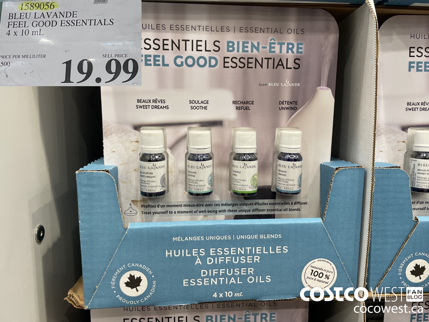 1589056 BLEU LAVANDE FEEL GOOD ESSENTIALS 4 x 10 mL $19.99