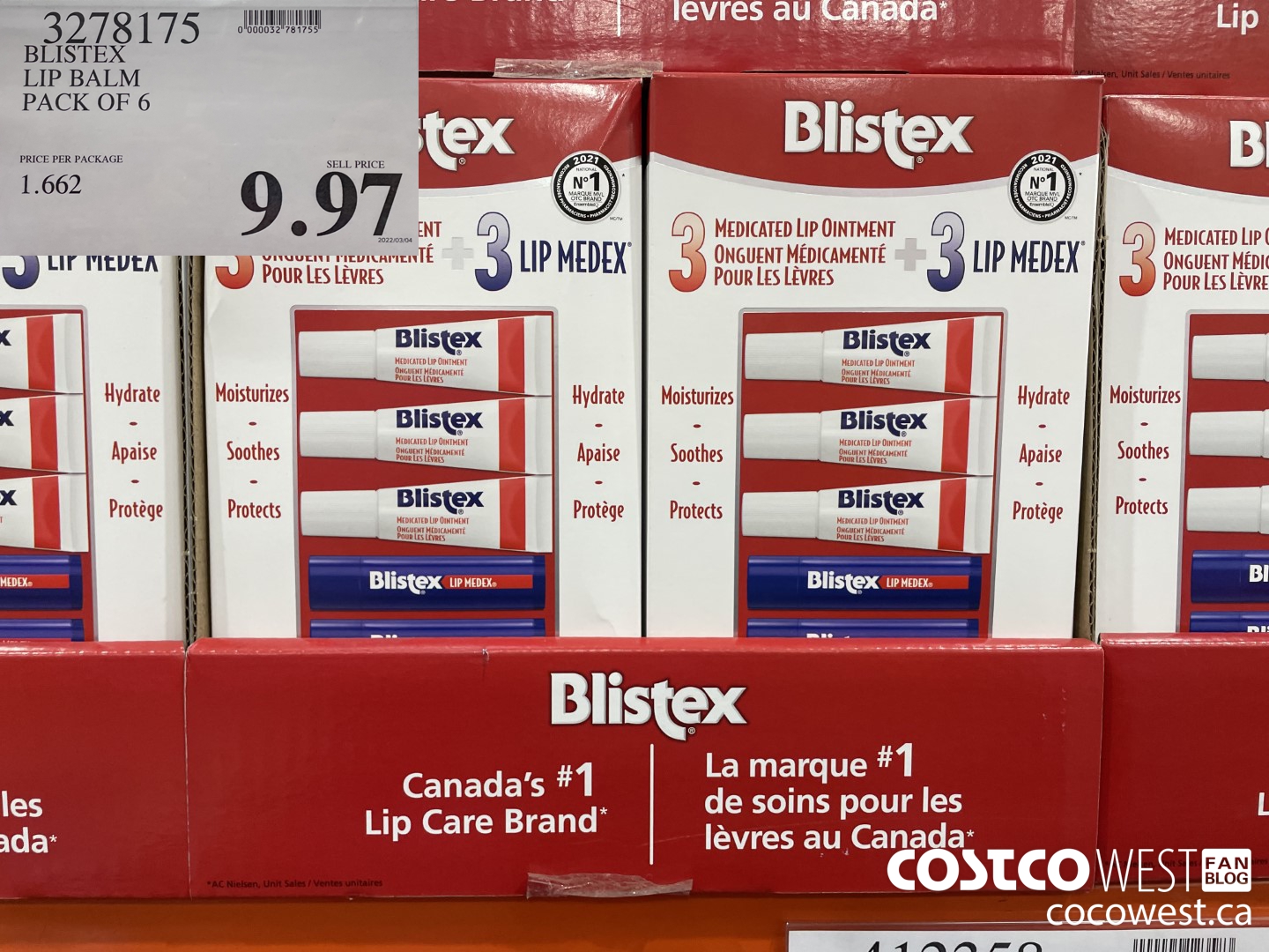 3278175 BLISTEX LIP BALM PACK OF 6 $9.97