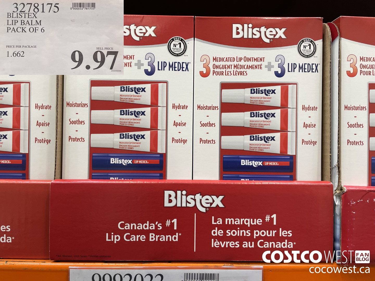 3278175 BLISTEX LIP BALM PACK OF 6 $9.97