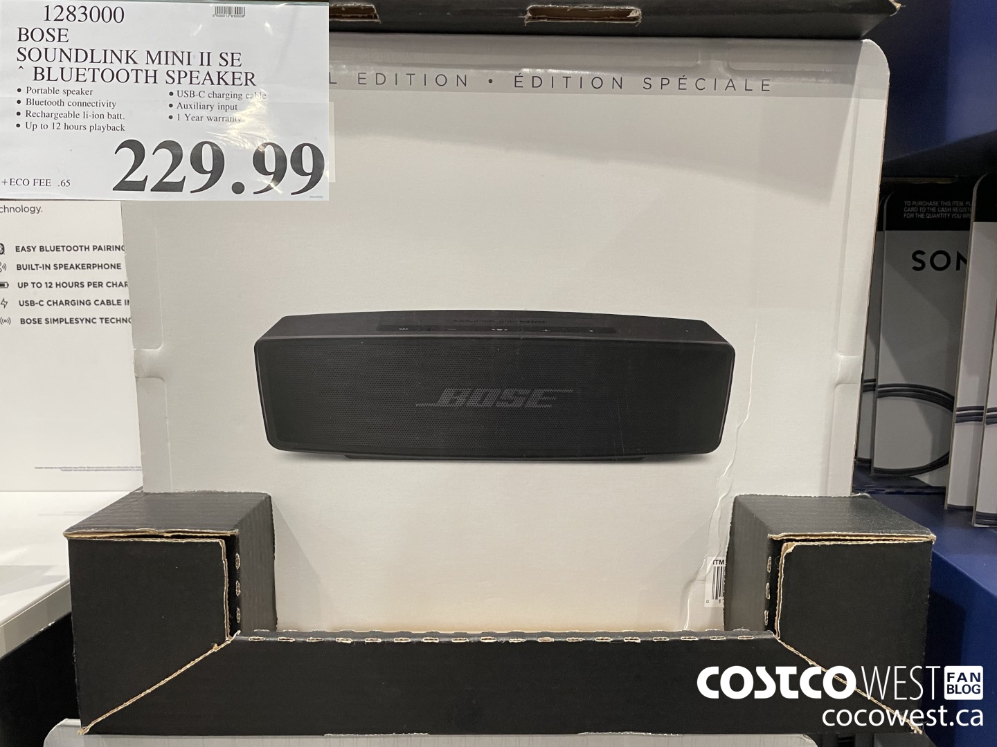 1283000 BOSE SOUNDLINK MINI Il SE BLUETOOTH SPEAKER $229.99