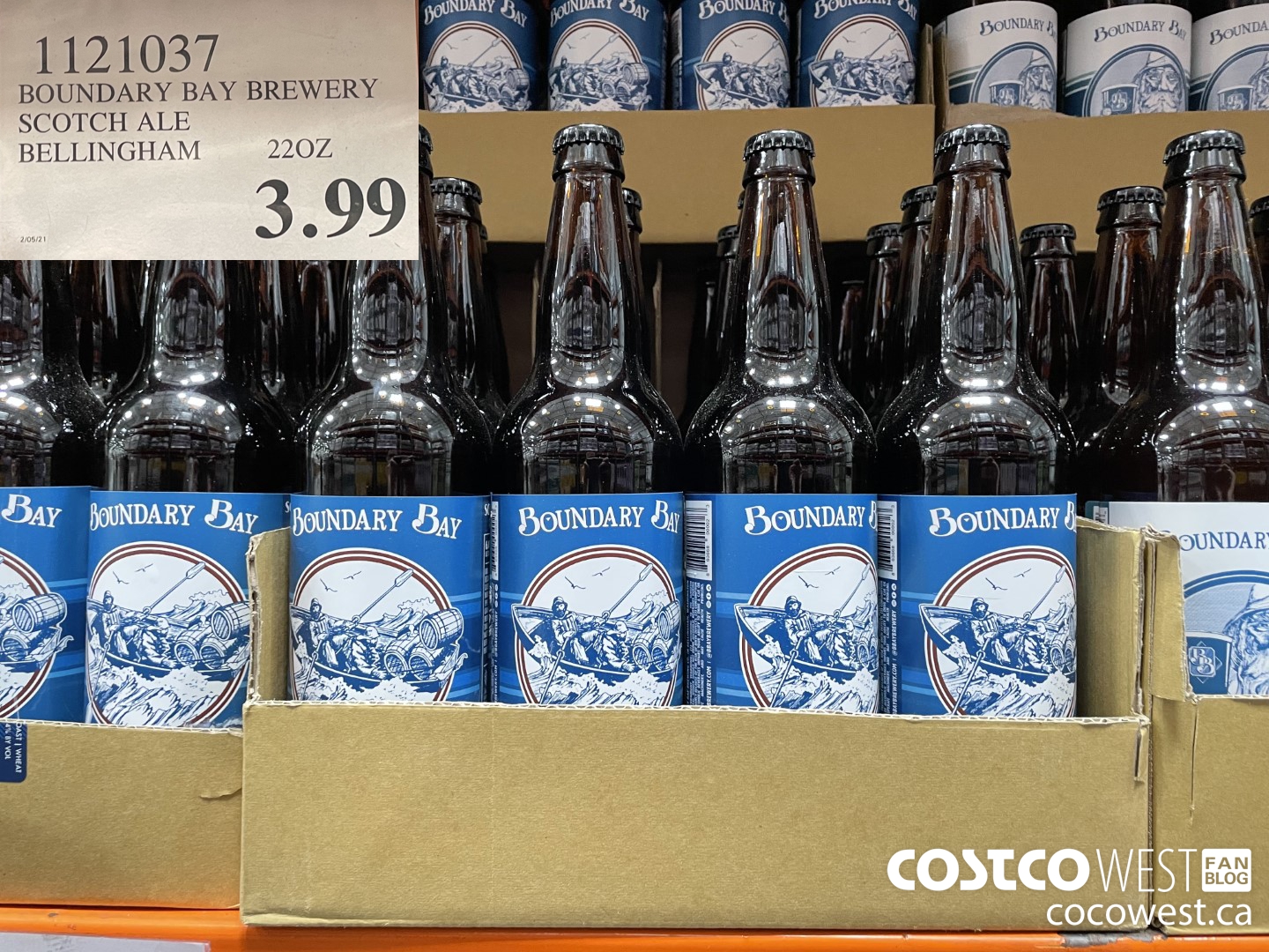 1121037 BOUNDARY BAY BREWERY SCOTCH ALE BELLINGHAM 220Z  $3.99