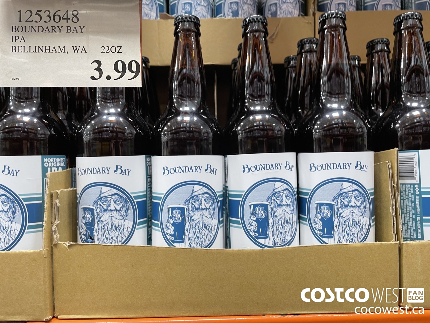 1253648 BOUNDARY BAY IPA BELLINGHAM, WA 22OZ  $3.99