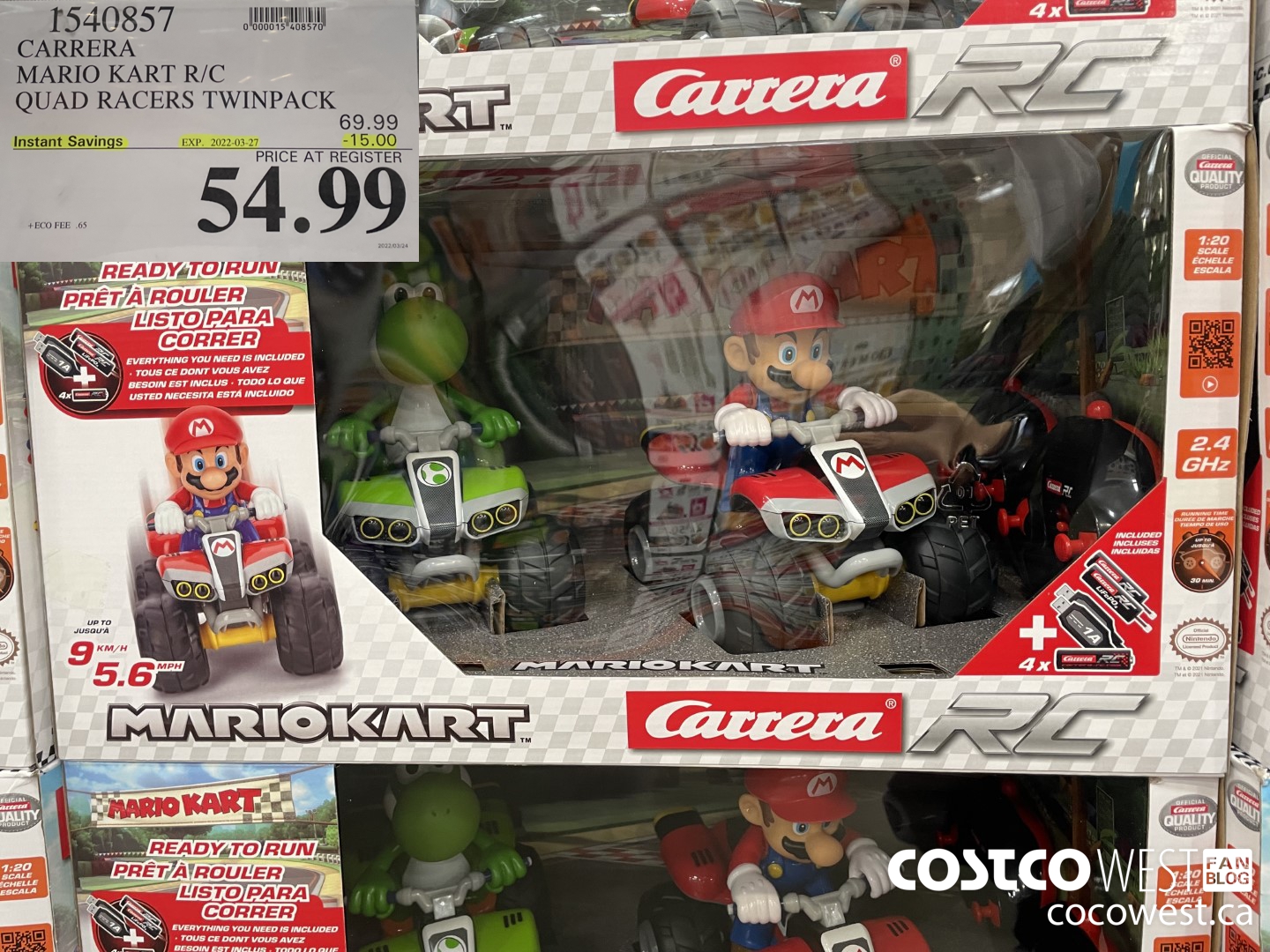 1540857 CARRERA MARIO KART R/C QUAD RACERS TWINPACK ($15.00 INSTANT SAVINGS EXPIRES ON 2022-03-27) $54.99