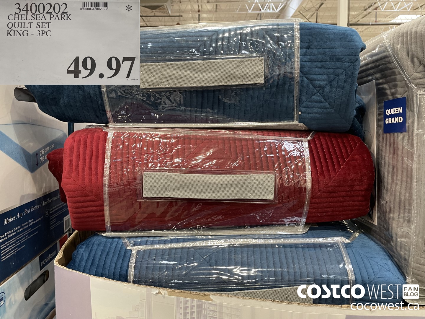 3400202 CHELSEA PARK QUILT SET KING - 3PC $49.97