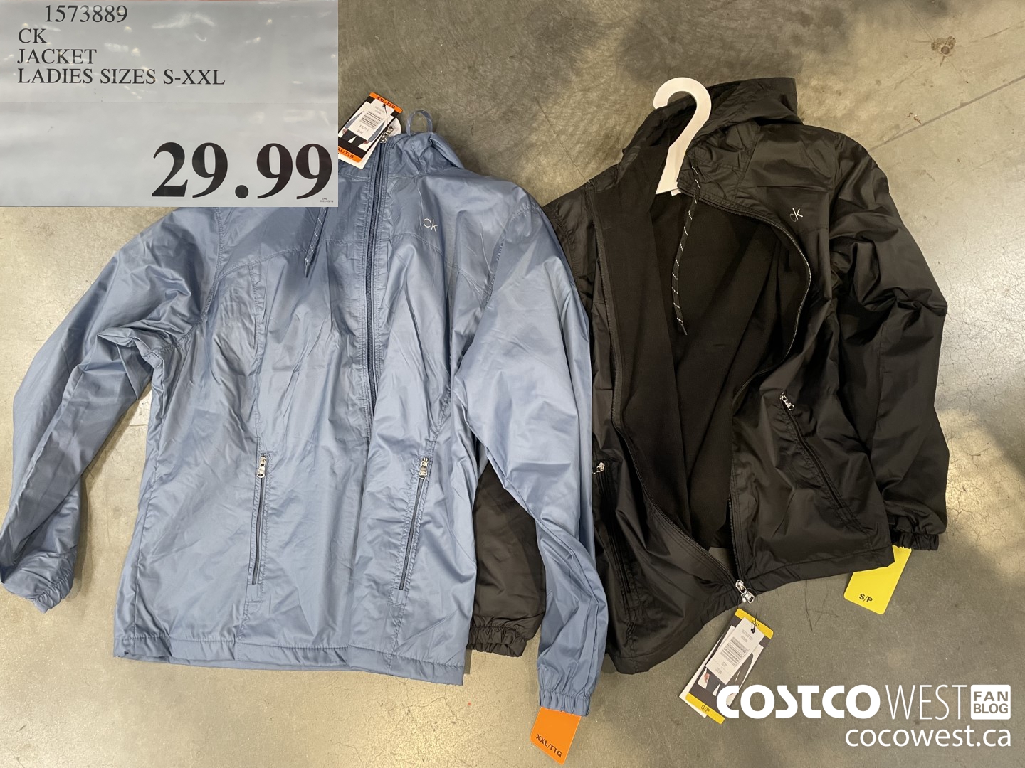 1573889 CK JACKET LADIES SIZES S-XXL  $29.99