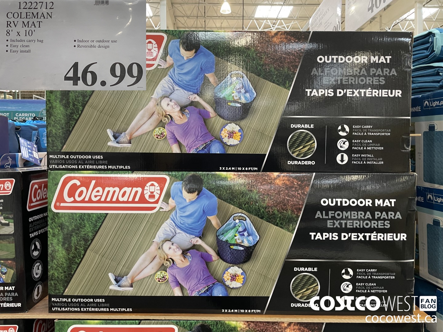1222712 COLEMAN RV MAT 8' x 10' $46.99