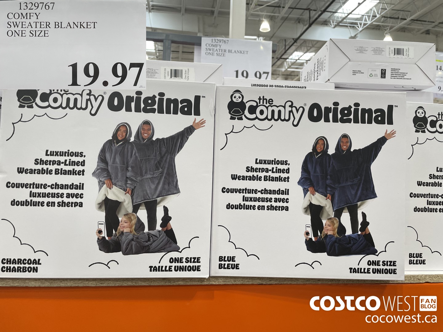 1329767 COMFY SWEATER BLANKET ONE SIZE $19.97