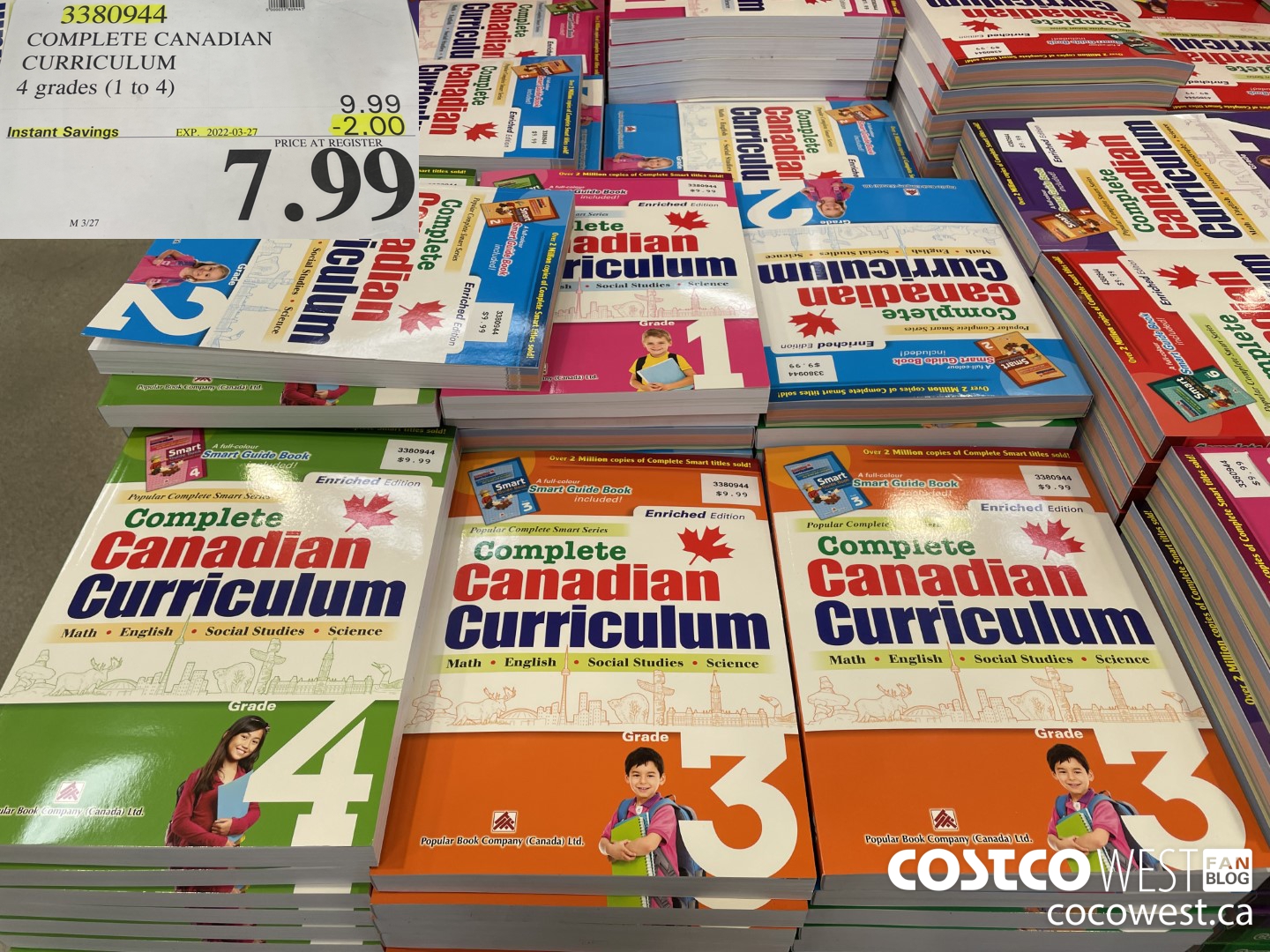 3380944 COMPLETE CANADIAN CURRICULUM W/ BONUS 4 grades (1 to 8) ($2.00 INSTANT SAVINGS EXPIRES ON 2022-03-27) $7.99