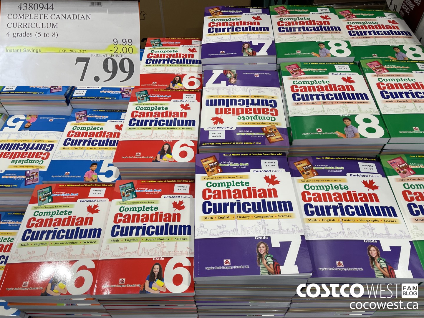 4380944 COMPLETE CANADIAN CURRICULUM W/ BONUS 4 grades (5 to 8) ($2.00 INSTANT SAVINGS EXPIRES ON 2022-03-27) $7.99