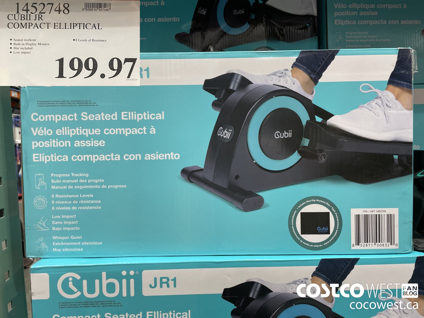 1452748 CUBII JR SEATED COMPACT ELLIPTICAL $199.97