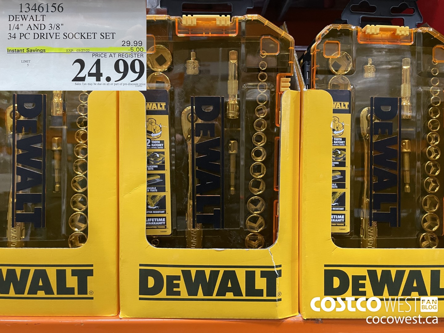 1346156 DEWALT 1/4