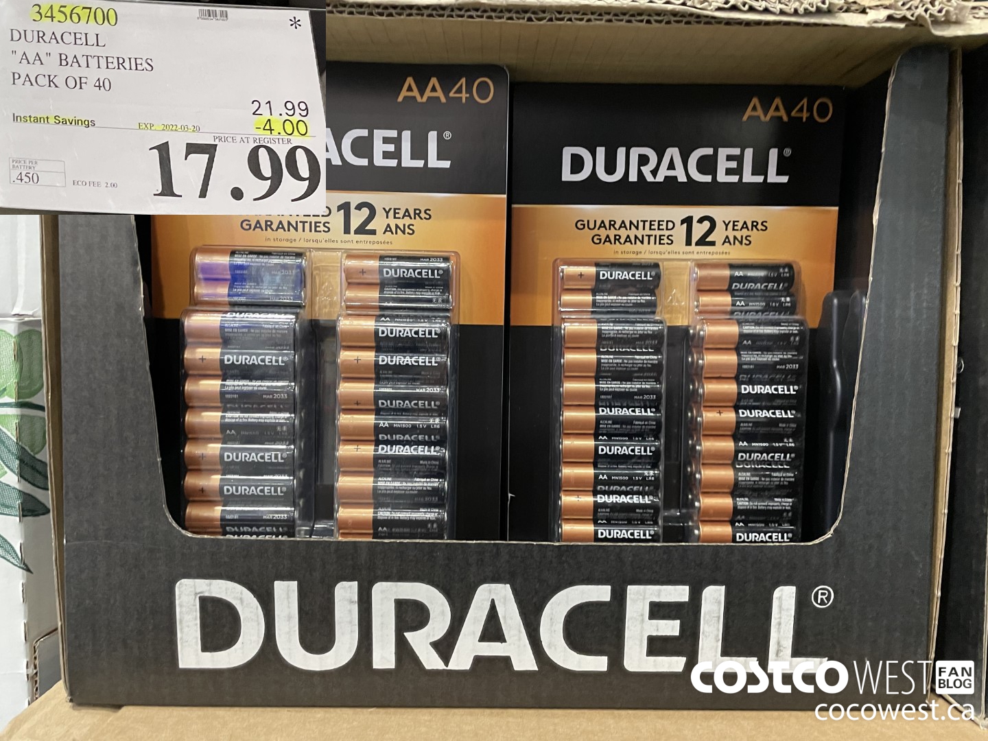 3456700 DURACELL 