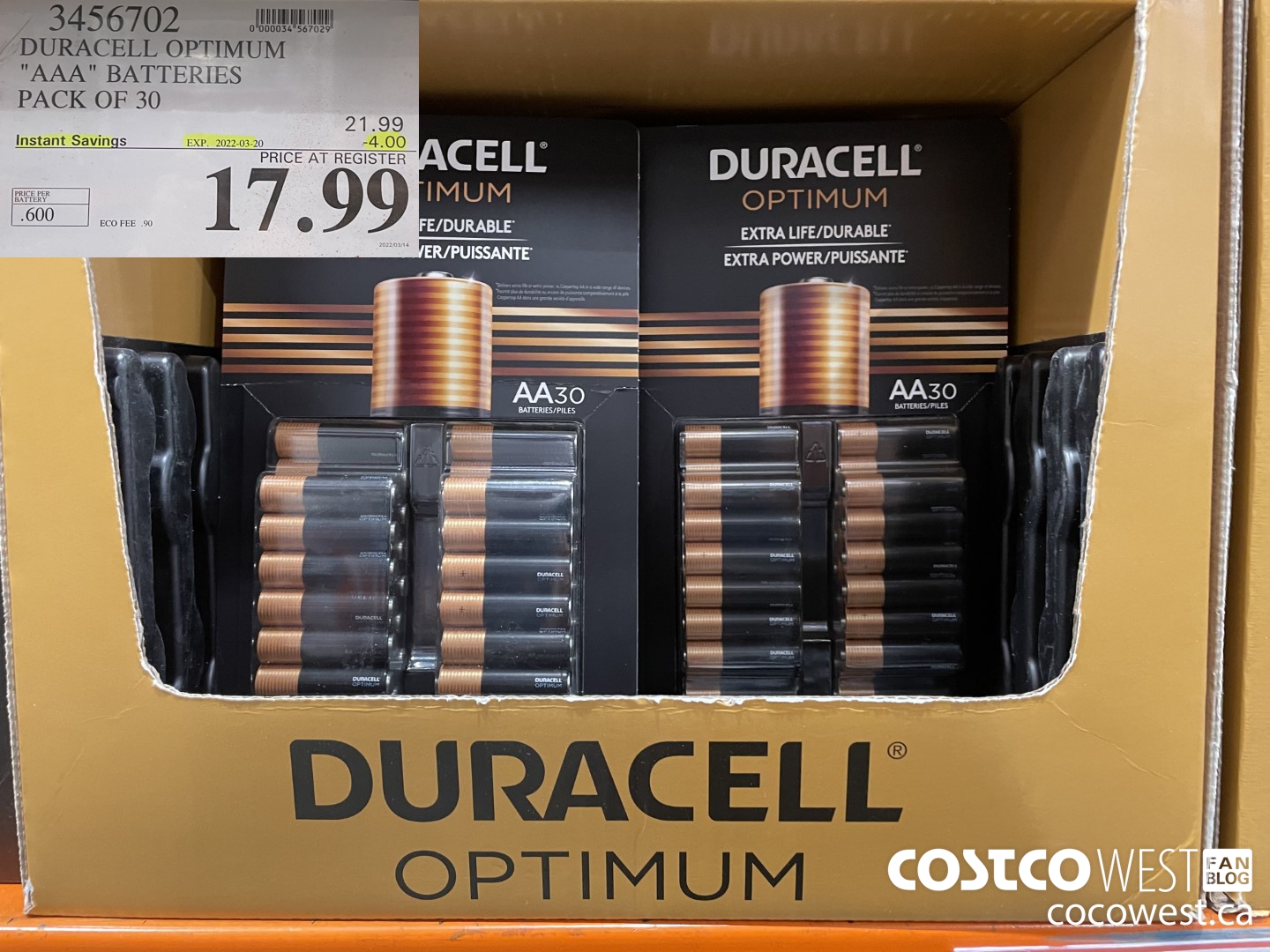 3456702 DURACELL OPTIMUM 