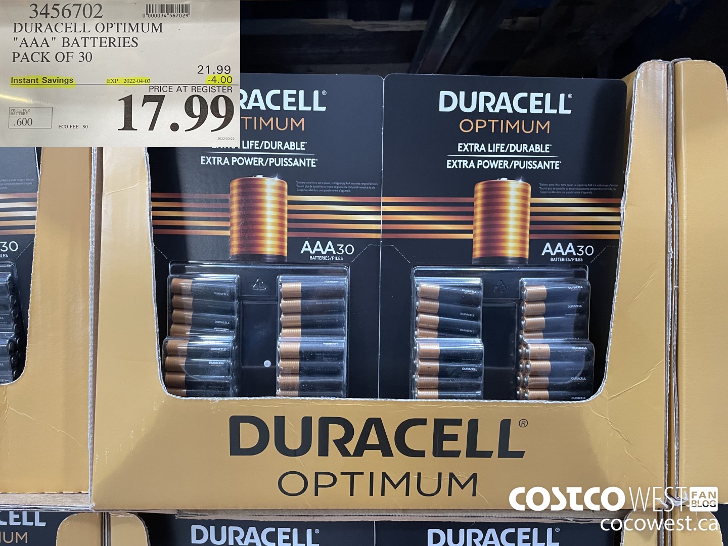 3456702 DURACELL OPTIMUM 