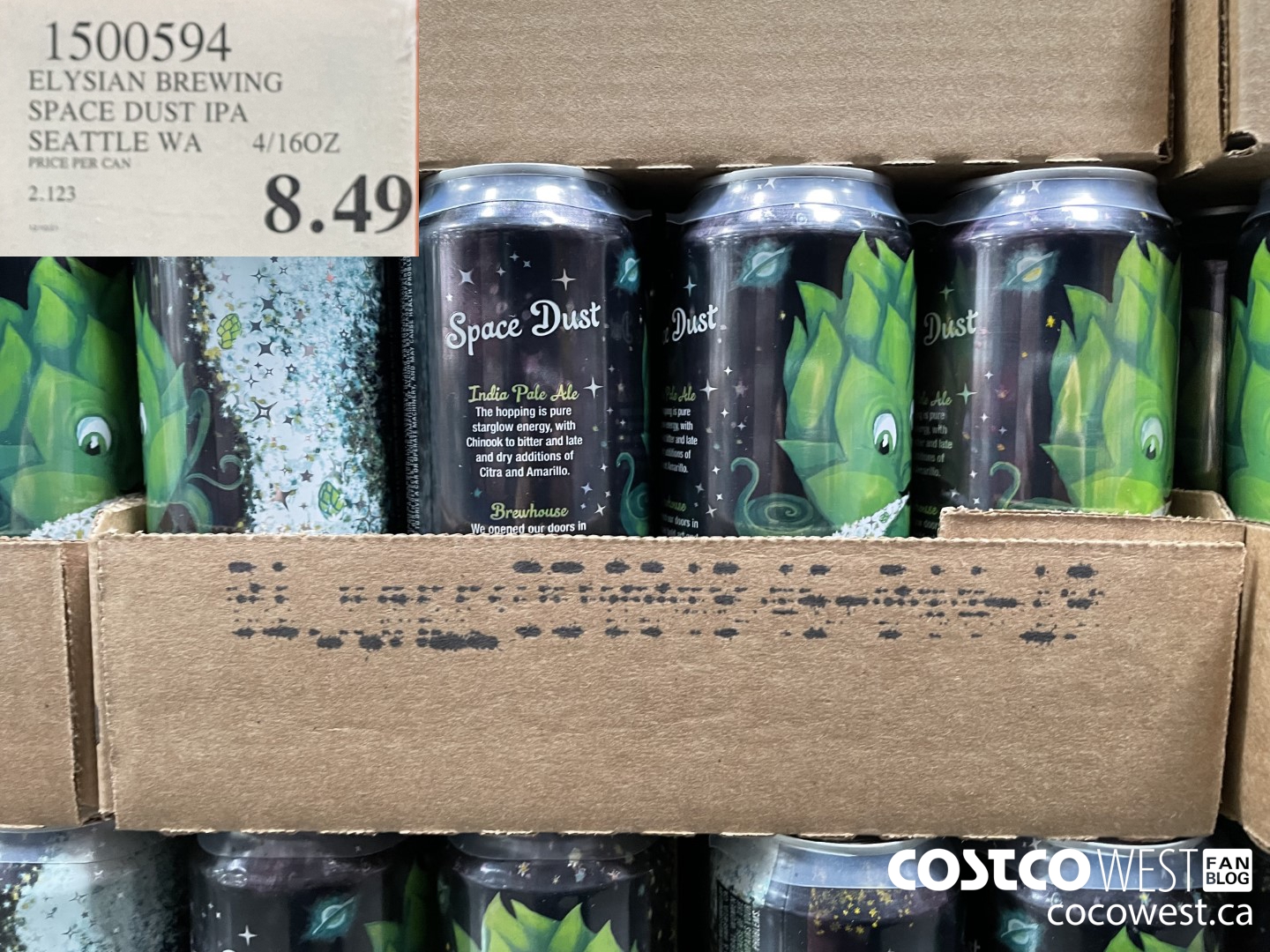 1500594 ELYSIAN BREWEING SPACE DUST IPA SEATTLE WA 4/16OZ  $8.49