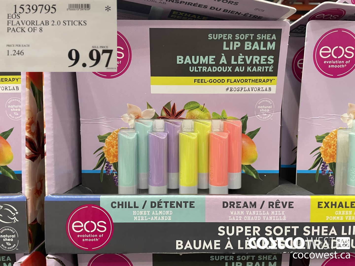 1539795 EOS FLAVORLAB 2.0 STICKS PACK OF 8 $9.97