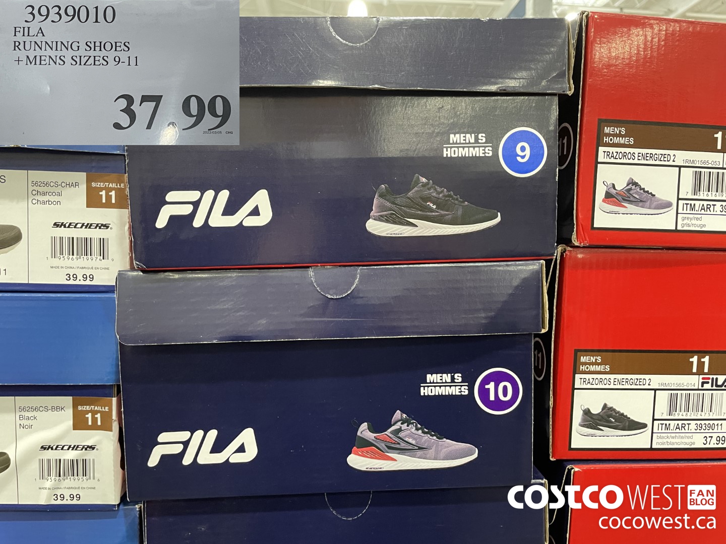 3939010 FILA RUNNING SHOES MENS SIZES 9-11  $37.99