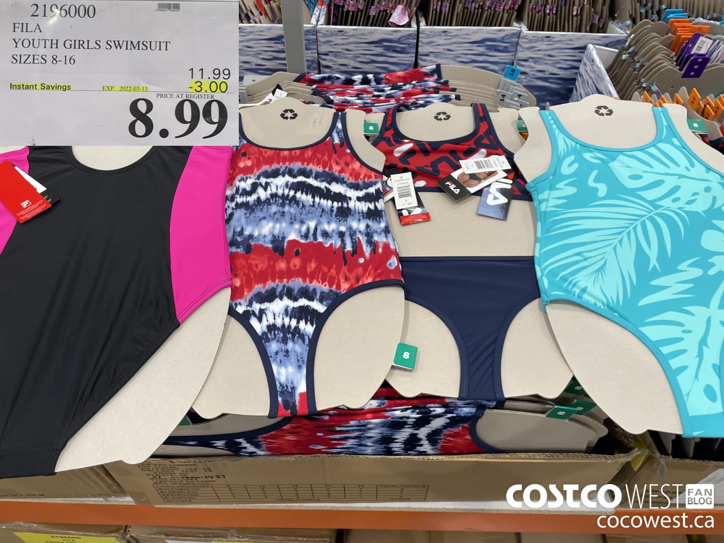 2196000 FILA YOUTH GIRLS SWIMSUIT SIZES 8-16  ($3.00 INSTANT SAVINGS EXPIRES ON 2022-03-13) $8.99
