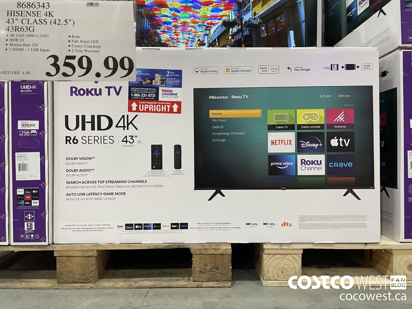 8686343 HISENSE 4K 43