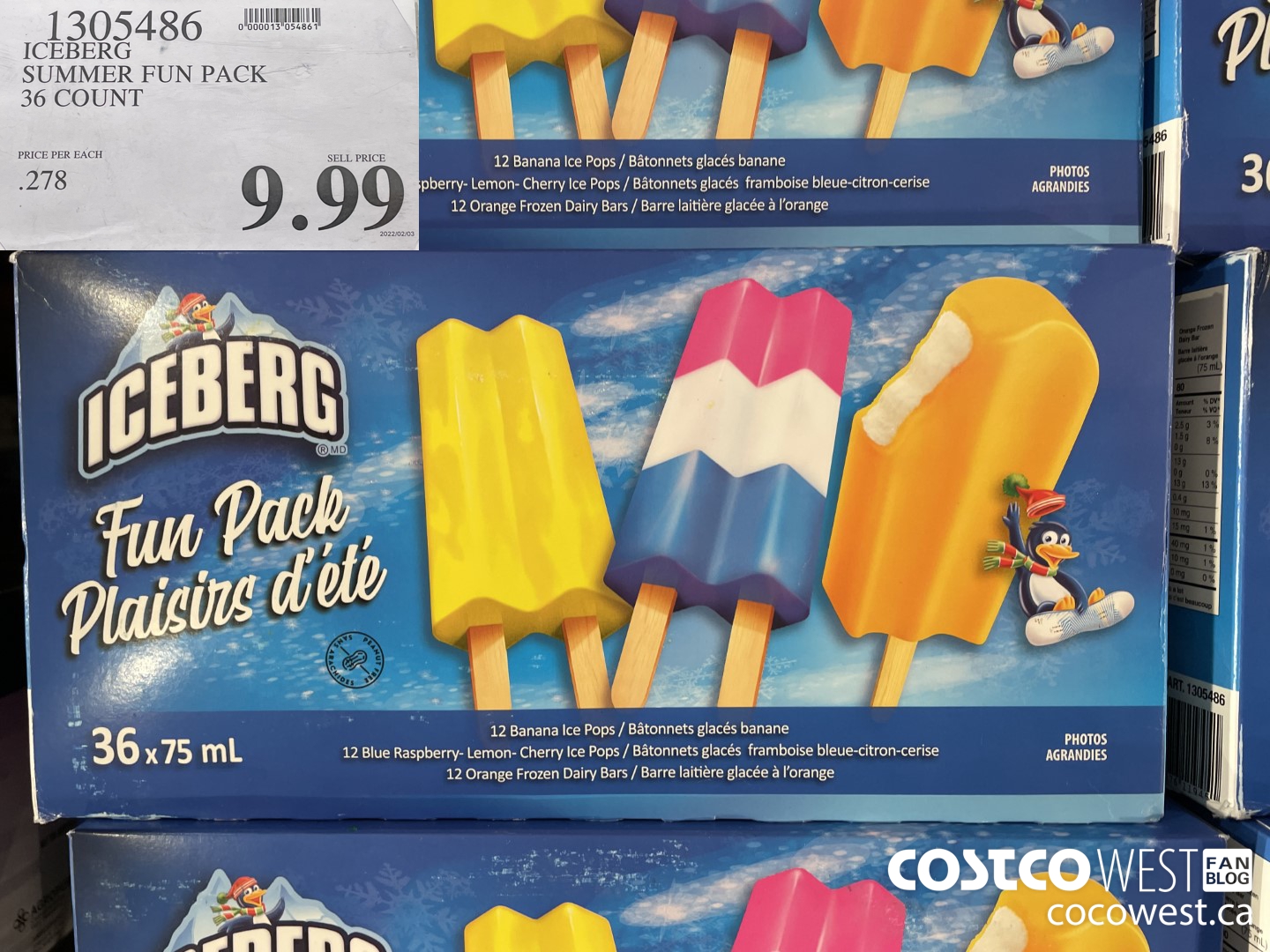 1305486 ICEBERG SUMMER FUN PACK 36 COUNT $9.99