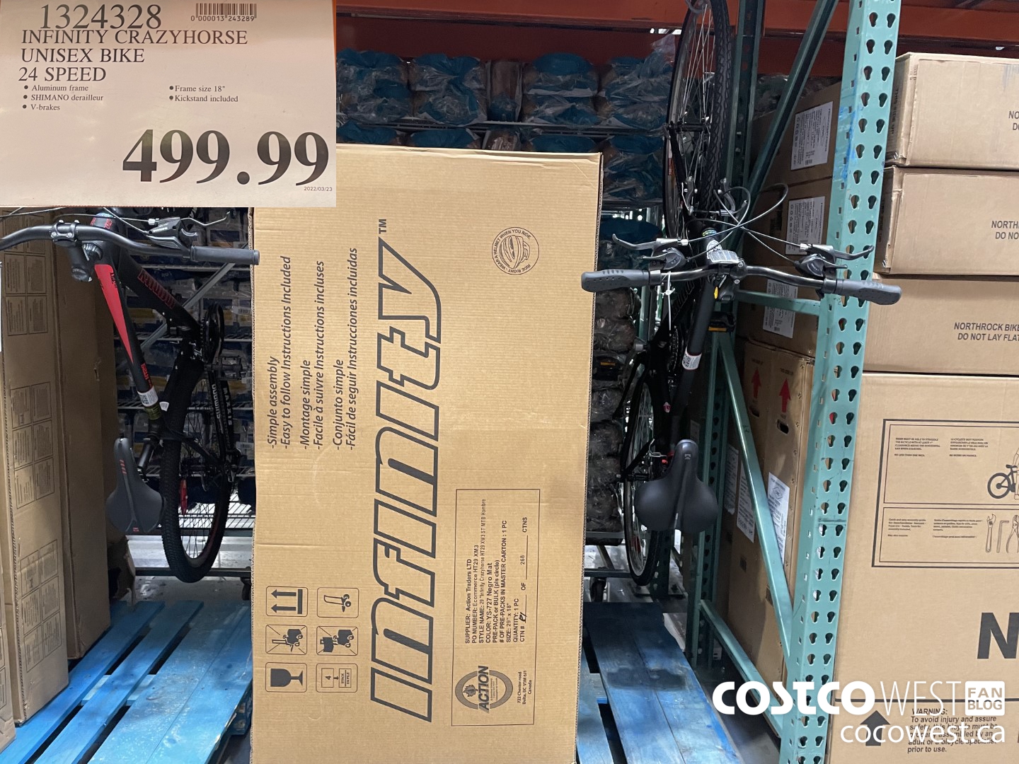 1324328 INFINITY CRAZYHORSE UNISEX BIKE 24 SPEED  $499.99