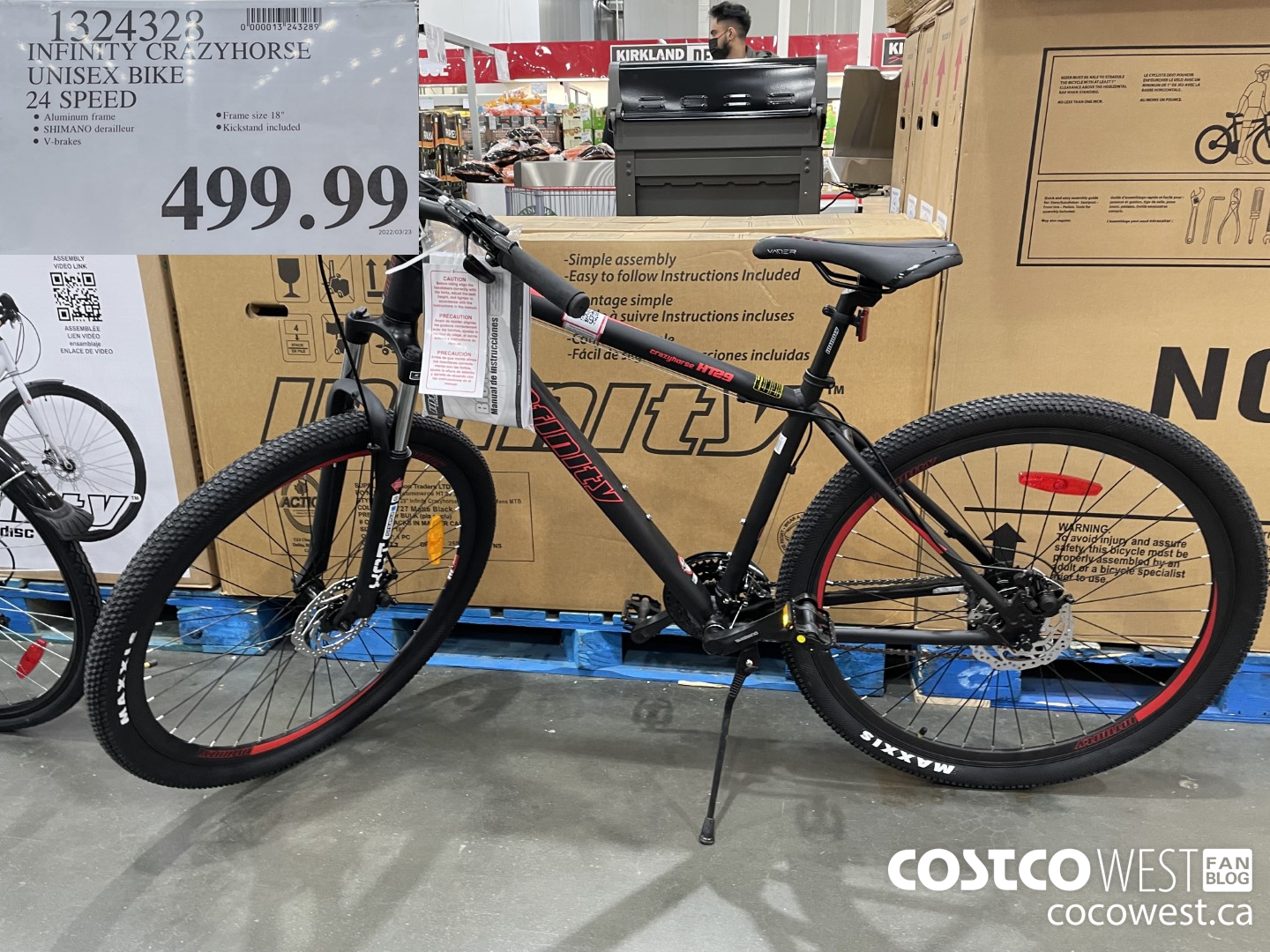 1324328 INFINITY CRAZYHORSE UNISEX BIKE 24 SPEED  $499.99