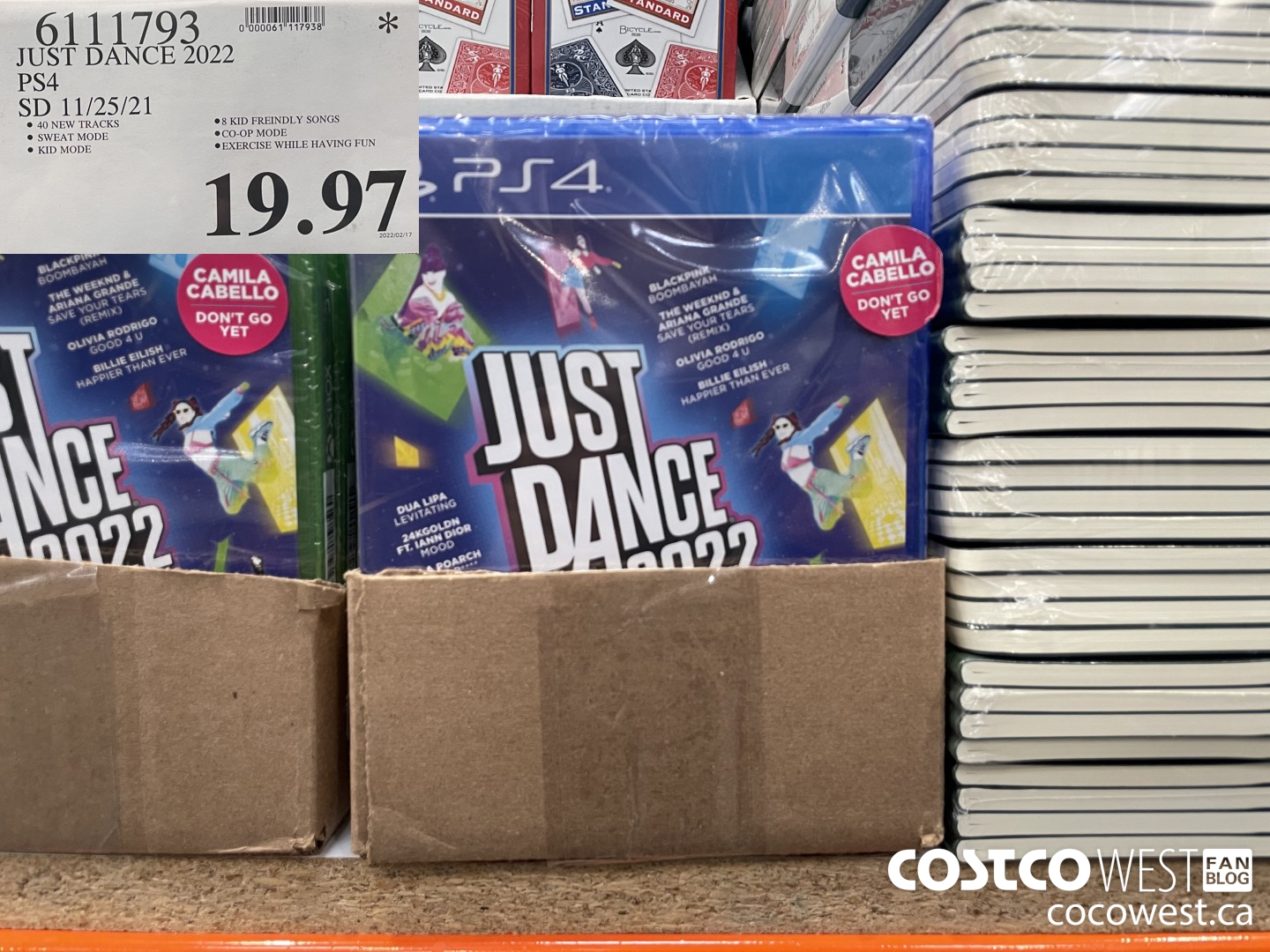 6111793 JUST DANCE 2022 PS4 SD 11/25/21  $19.97