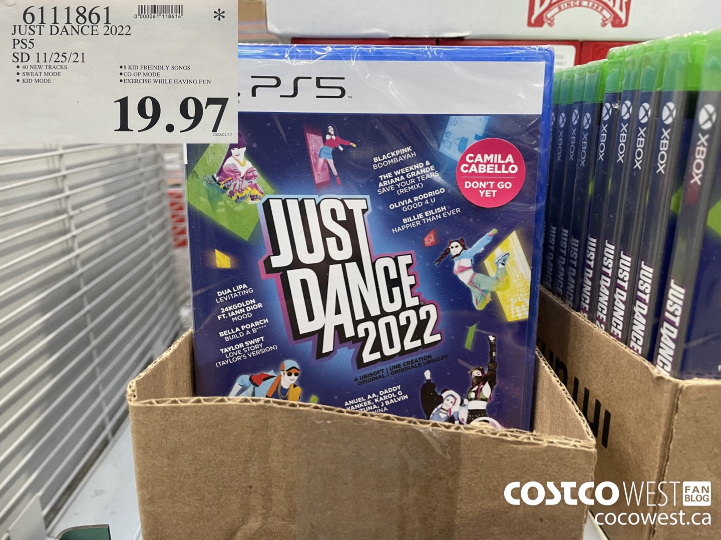 6111861 JUST DANCE 2022 PS5 SD 11/25/21  $19.97