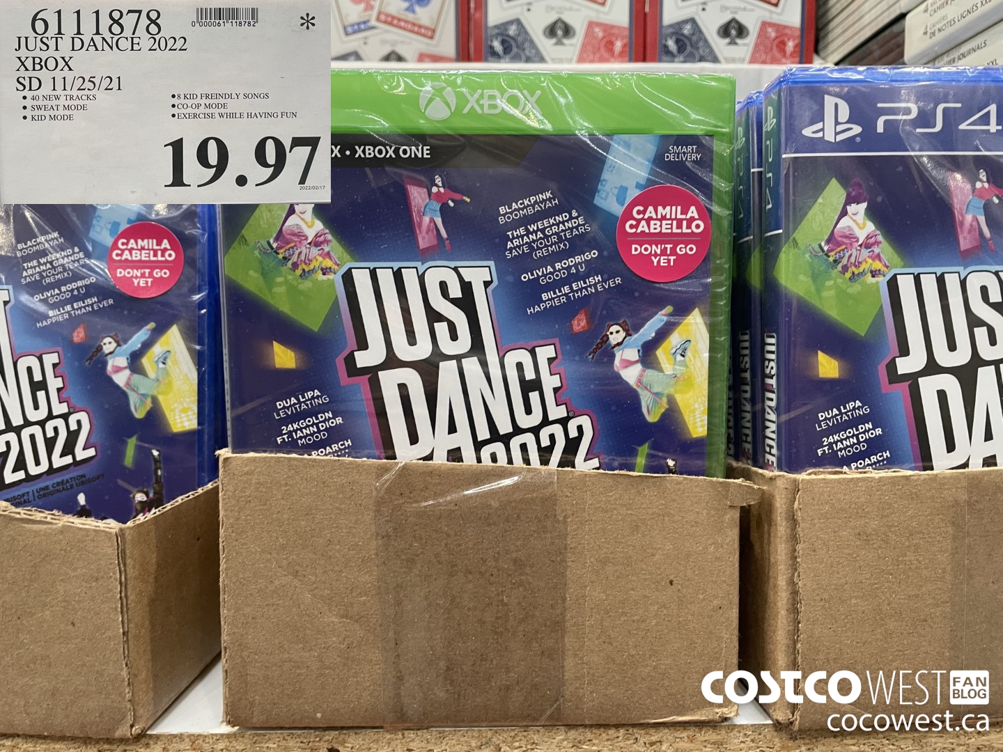 6111878 JUST DANCE 2022 XBOX SD 11/25/21 $19.97