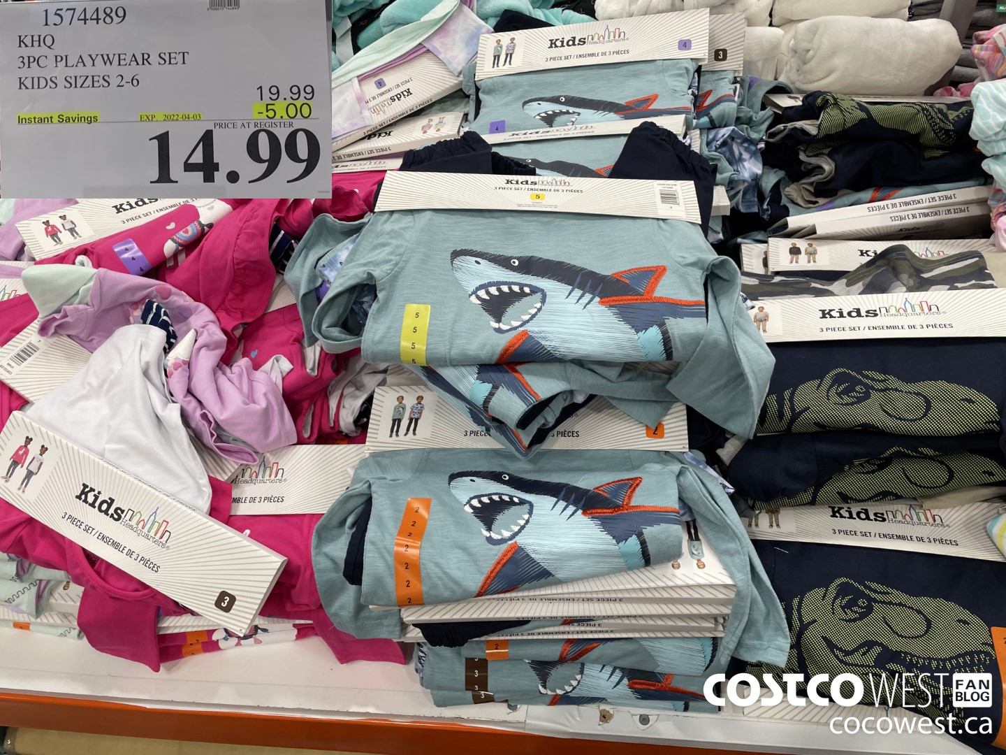 1574489 KHQ 3PC PLAYWEAR SET KIDS SIZES 2-6  ($5.00 INSTANT SAVINGS EXPIRES ON 2022-04-03) $14.99