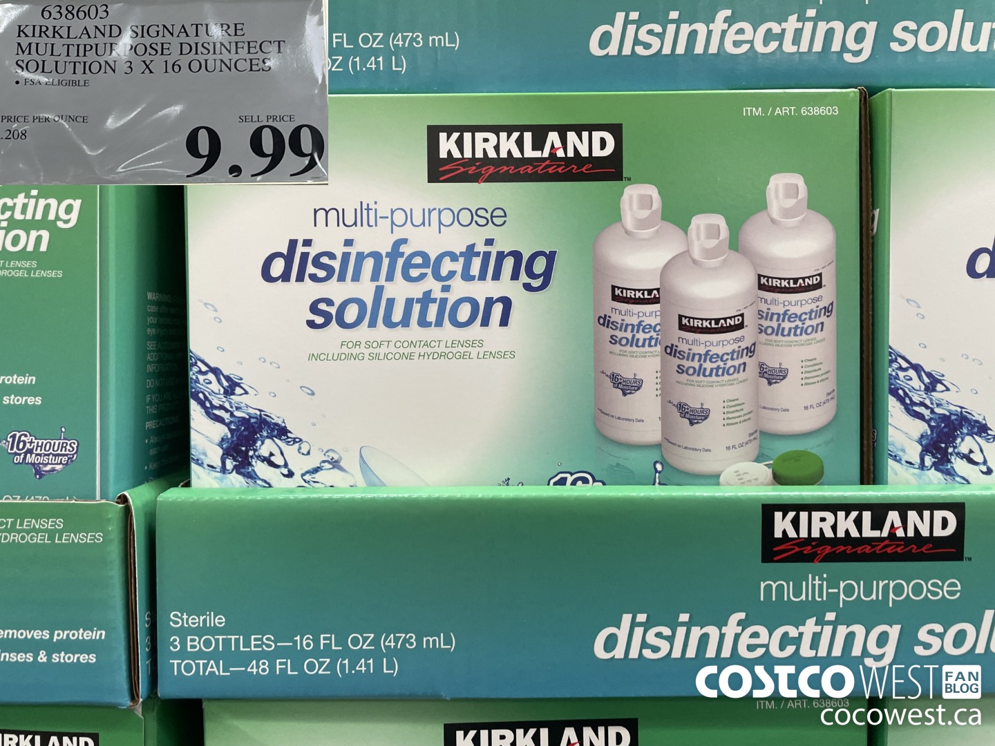 638603 KIRKLAND SIGNATURE MULTIPURPOSE DISINFECT SOLUTION 3 X 16 OUNCES $9.99