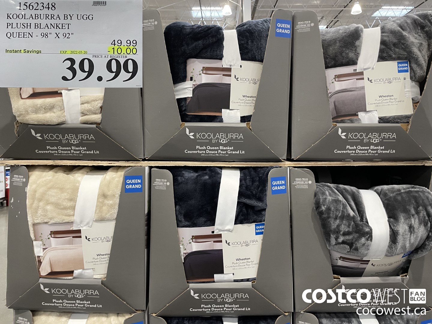 1562348 KOOLABURRA BY UGG PLUSH BLANKET QUEEN - 98