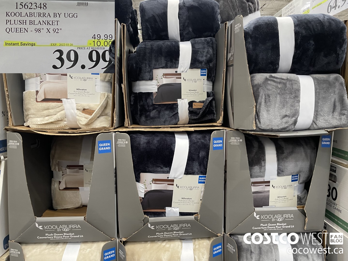 1562348 KOOLABURRA BY UGG PLUSH BLANKET QUEEN - 98