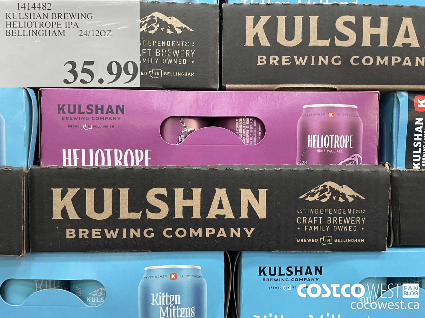 1414482 KULSHAN BREWING HELIOTROPE IPA BELLINGHAM 24/12OZ  $35.99