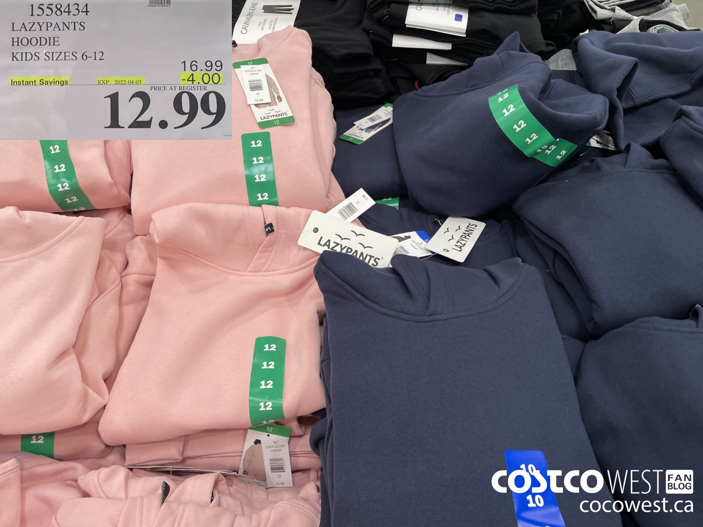 1558434 LAZYPANTS HOODIE KIDS SIZES 6-12  ($4.00 INSTANT SAVINGS EXPIRES ON 2022-04-03) $12.99