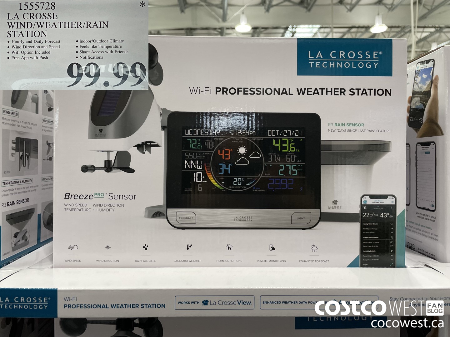 1555728 LA CROSSE WIND/WEATHER/RAIN STATION $99.99