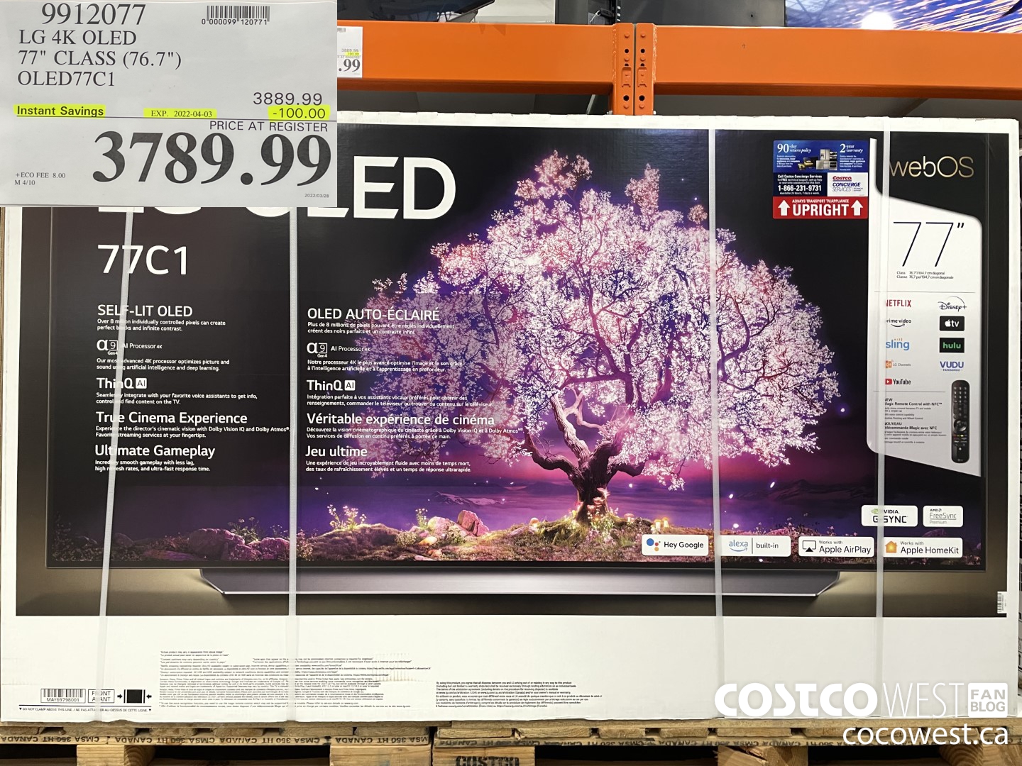 9912077 LG 4K OLED 77