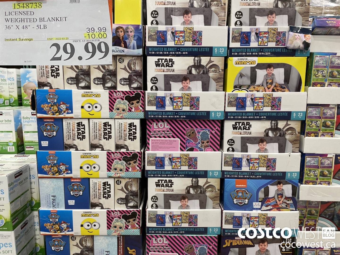 1548738 LICENSED WEIGHTED BLANKET 36