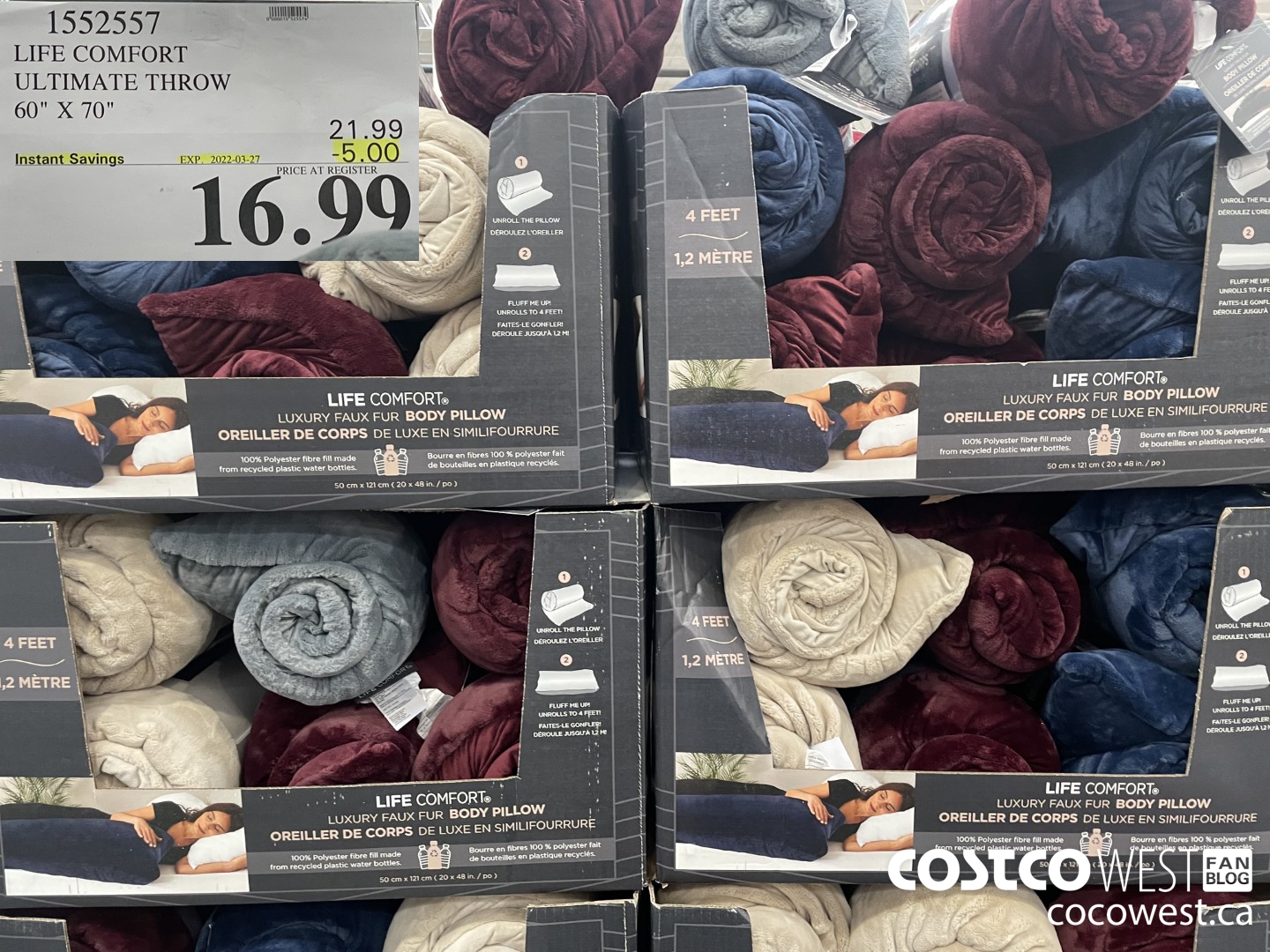 1552557 LIFE COMFORT ULTIMATE THROW 60