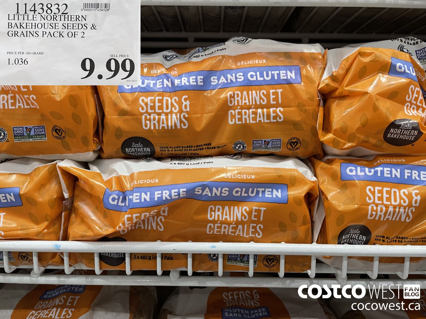 1143832 LITTLE NORTHERN BAKEHOUSE SEEDS & GRAINS PACK OF 2 $9.99