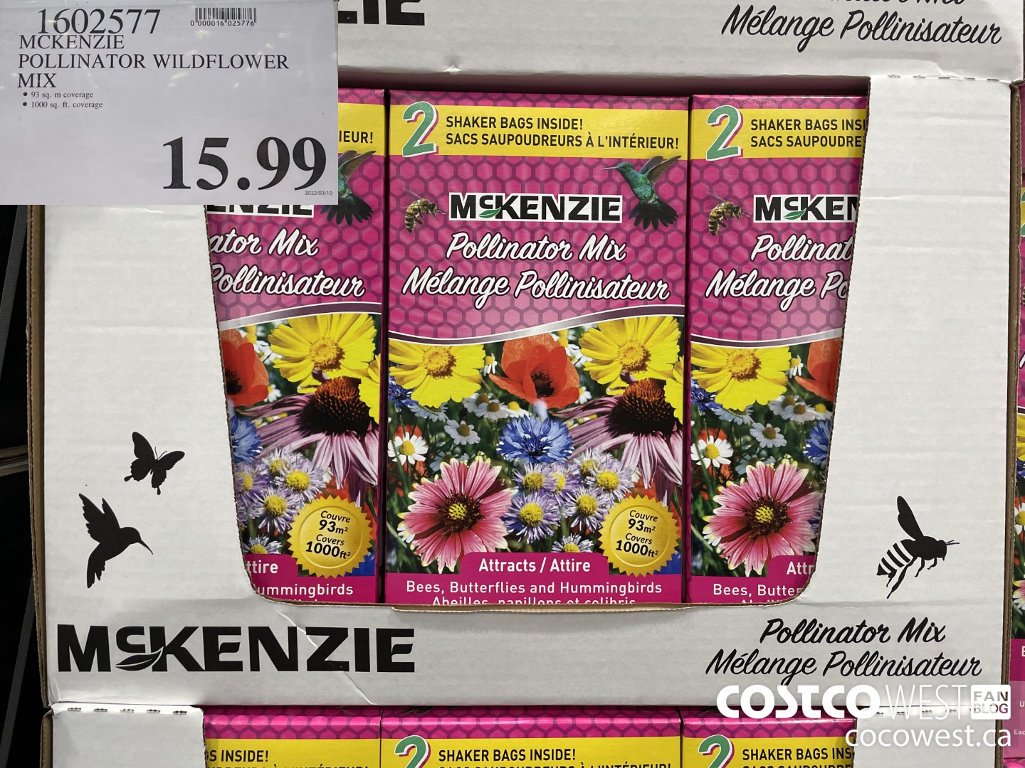 1602577 MCKENZIE POLLINATOR WILDFLOWER MIX $15.99
