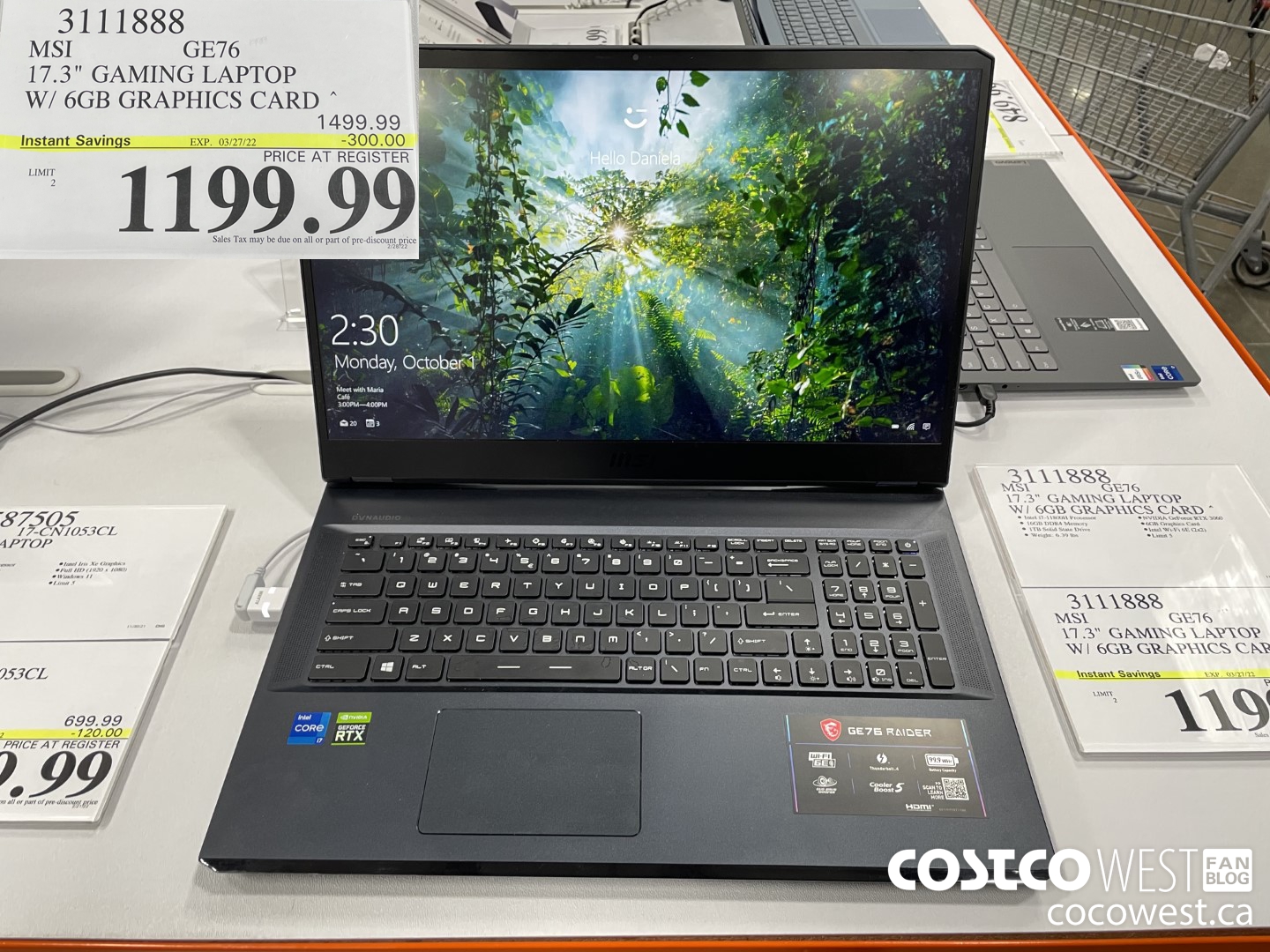 3111888 MSI GE76 17.3