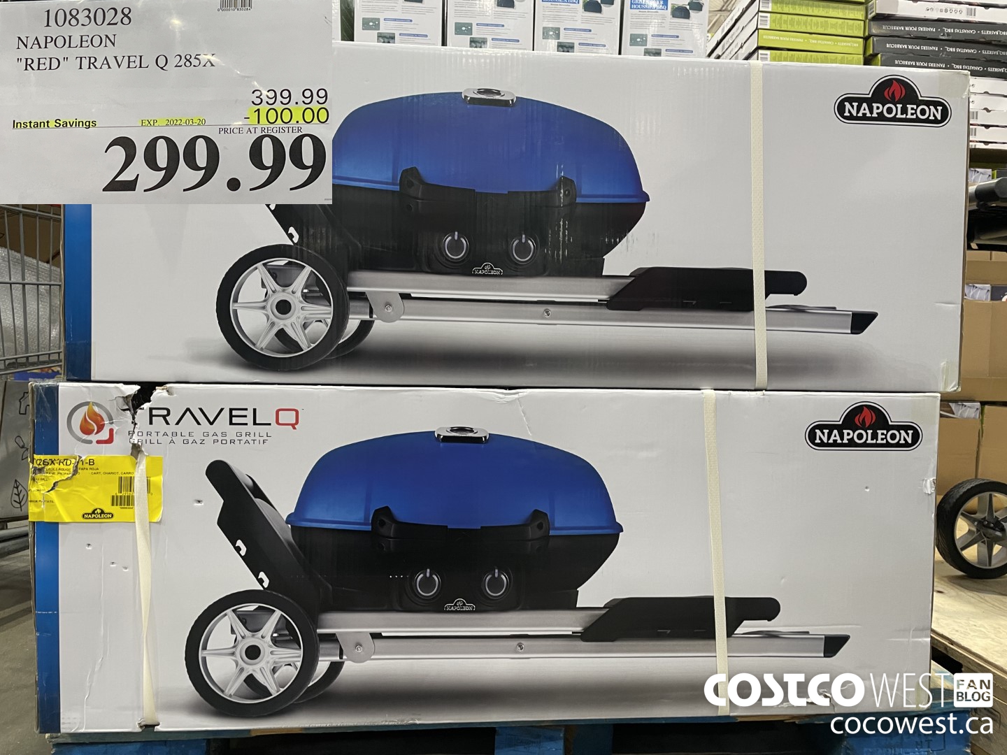 1083028 NAPOLEON TRAVEL Q 285X  ($100.00 INSTANT SAVINGS EXPIRES ON 2022-03-20) $299.99