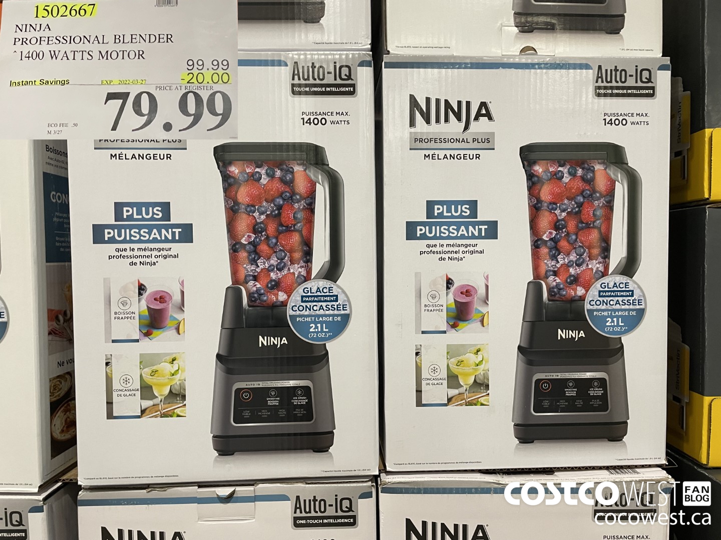 Ninja Professional Blender 1000 with Auto-iQ for Sale in Seattle, WA