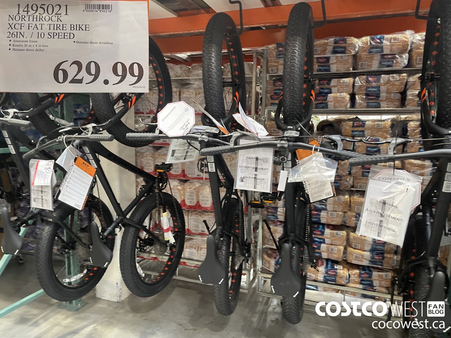 1495021 NORTHROCK XCF FAT TIRE BIKE 20IN. / 10 SPEED  $629.99