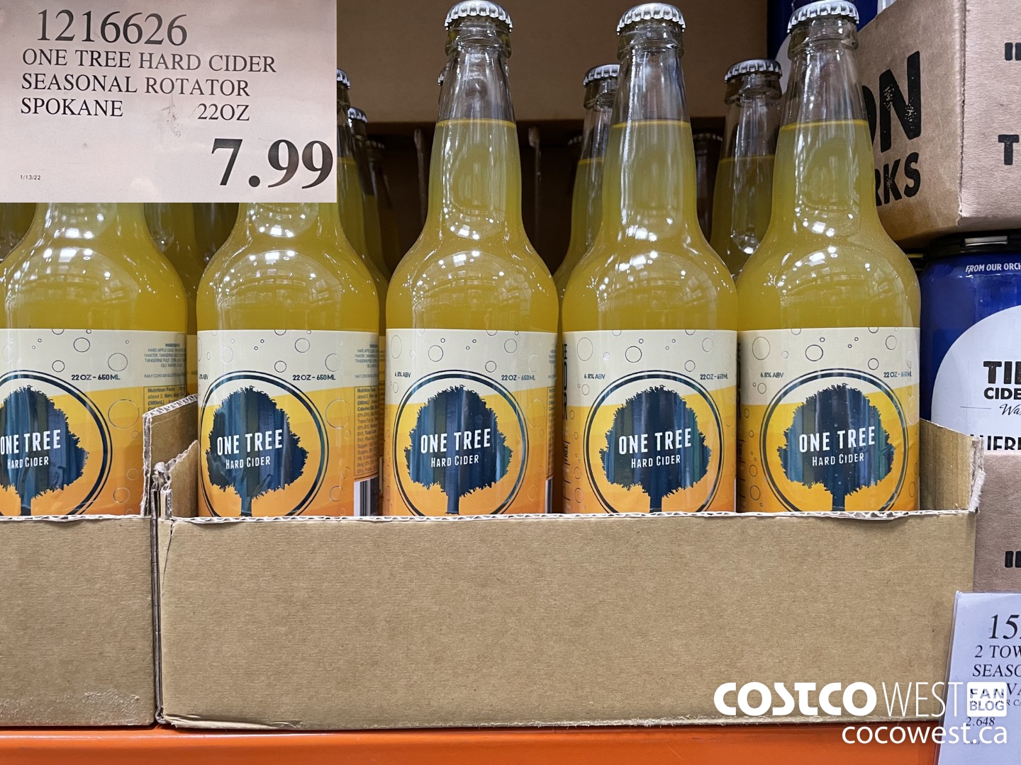 1216626 ONE TREE HARD CIDER SEASONAL ROTATOR SPOKANE 220Z  $7.99