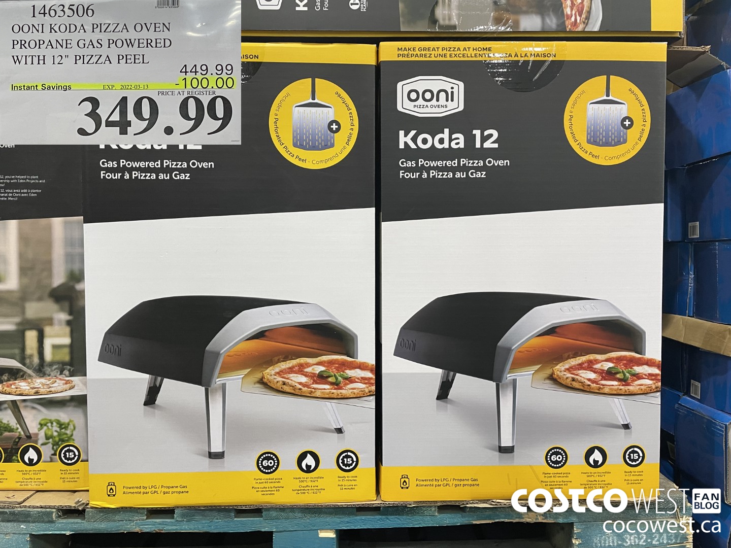 1463506 OONI KODA PIZZA OVEN PROPANE GAS POWERED WITH 12