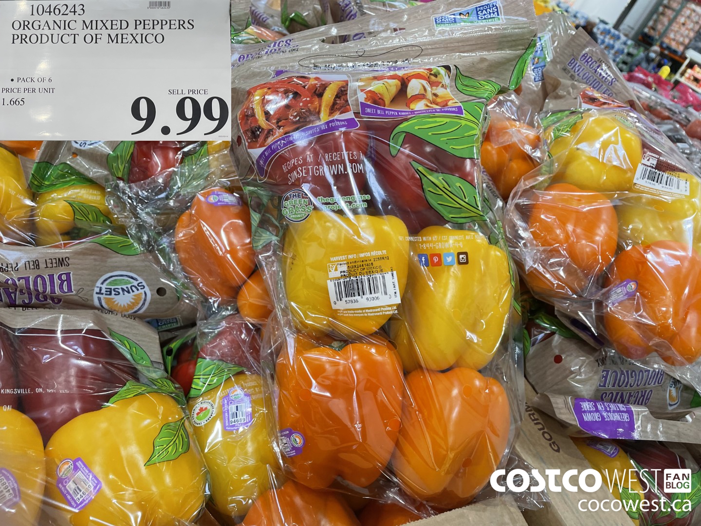 1046243 ORGANIC MIXED PEPPERS PRODUCT OF MEXICO $9.99