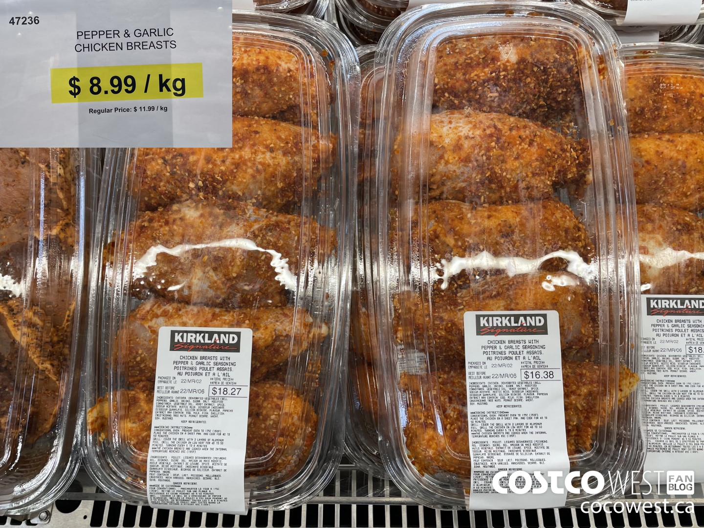 47236 PEPPER & GARLIC CHICKEN BREASTS ($3.00 INSTANT SAVINGS)